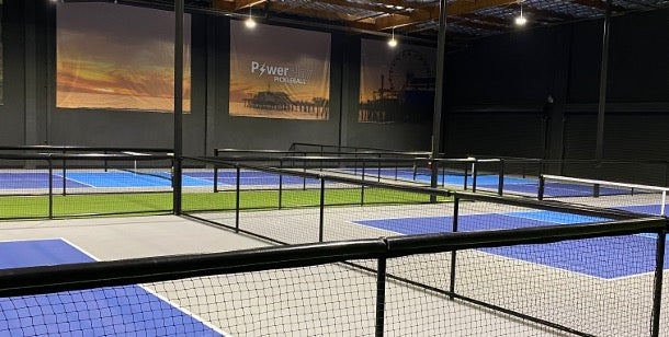 image: powerplay pickleball indoor courts in los angeles