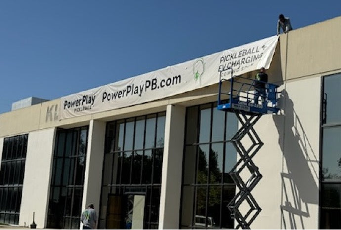 Image: Pickleball Courts in Los Angeles Area Temporary Sign | PowerPlay Pickleball